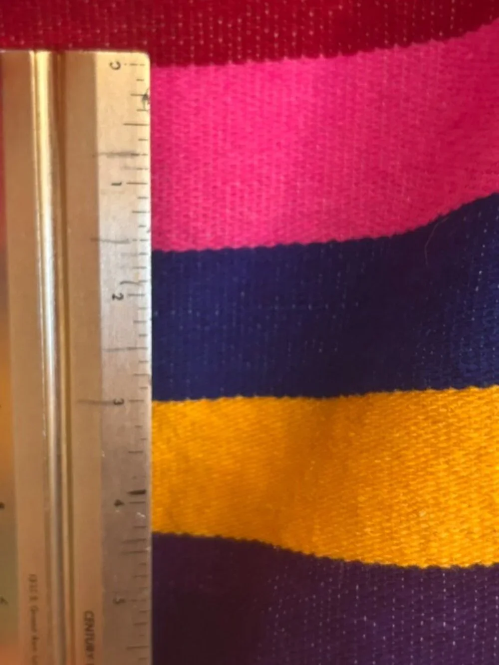 Multi-color Striped Mexican Blanket Throw 61 x 87 inches